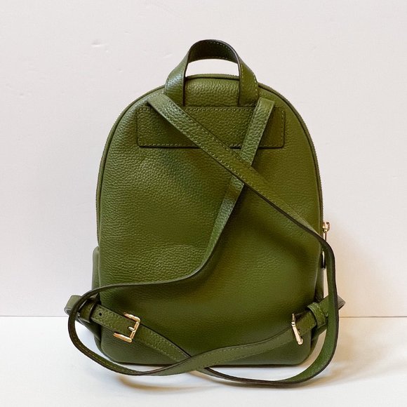Michael Kors Erin Medium Backpack Pebbled Leather Evergreen main image 9